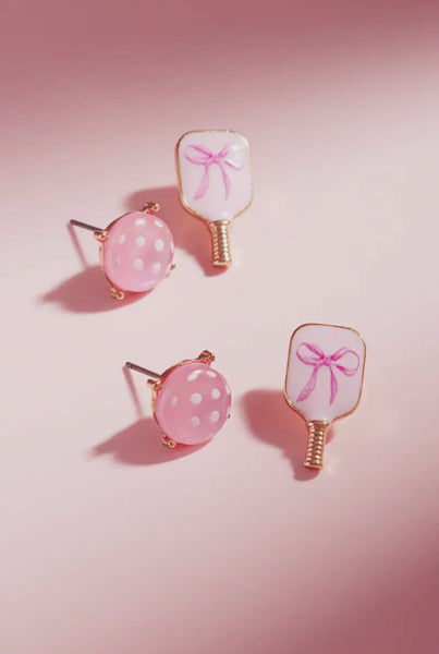 Pickleball earring set