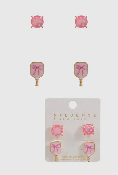 Pickleball earring set