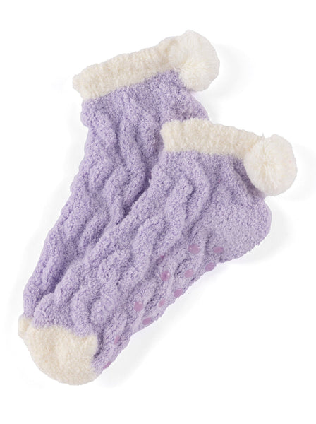 Tess Home Socks, Lilac