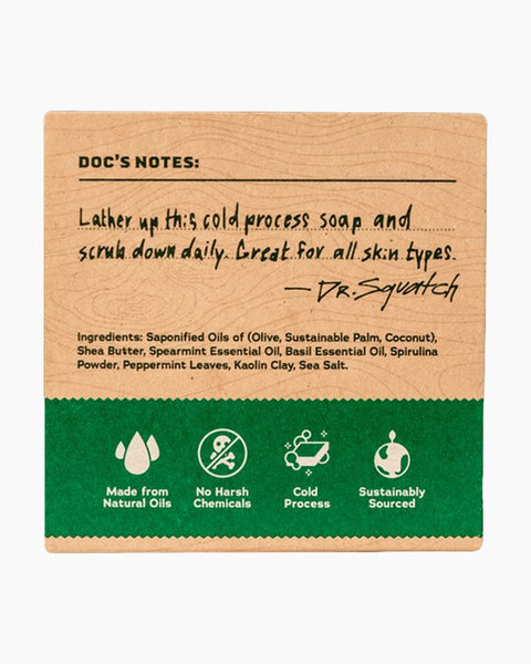 Spearmint Basil Dr Squatch bar soap