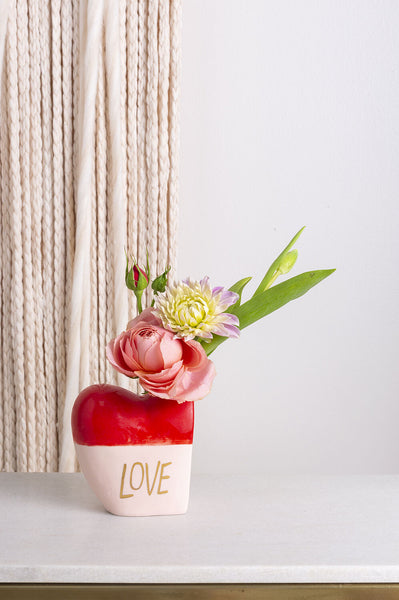Love Bud Vase