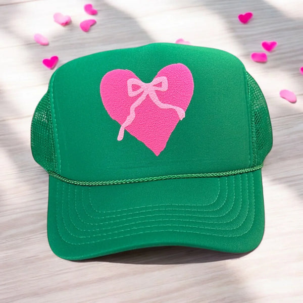 Heart with Bow trucker hat