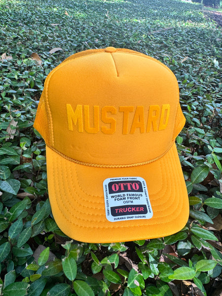 MUSTARD trucker hat