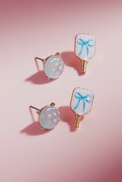 Pickleball earring set