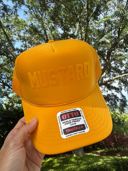 MUSTARD trucker hat