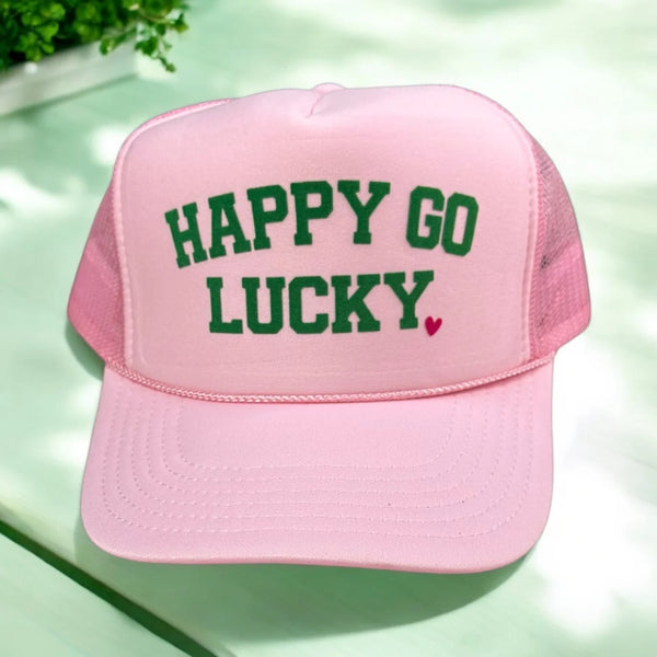 Happy Go Lucky trucker hat