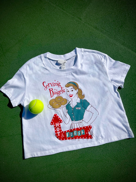 Serving Bagels women's tee & tanks