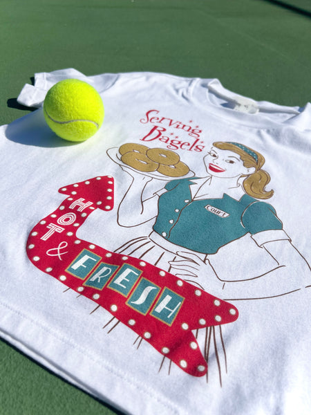 Serving Bagels women's tee & tanks