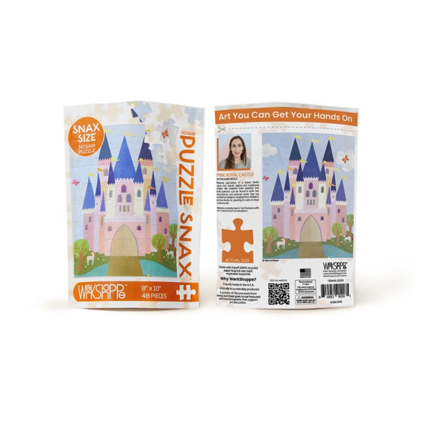 Pink Royal Castle 48 Puzzle Snax