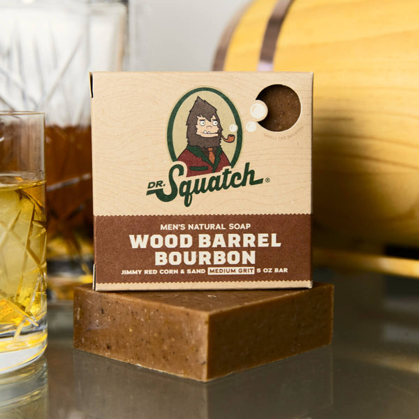 Dr Squatch Bar Soap Wood Barrel Bourbon