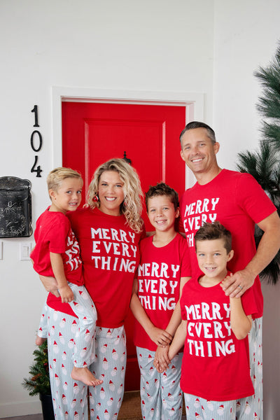 Merry Every Thing- family holiday pajamas