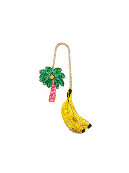 Shiraleah Banana/Palm Tree Beaded Bag Charm