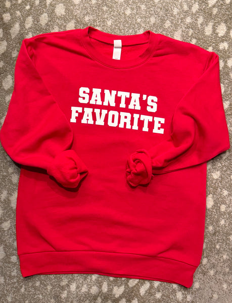 Santa’s Favorite youth & adult sweatshirt