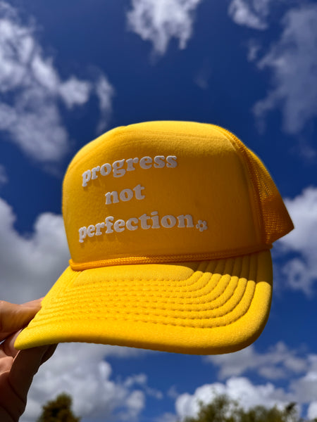 Progress not Perfection trucker hat