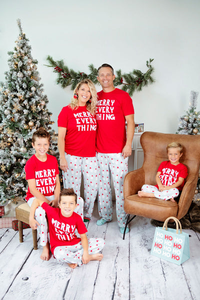 Merry Every Thing- family holiday pajamas