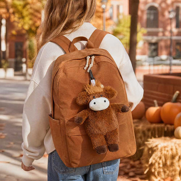 Highland Cow Warmies Bag Charm