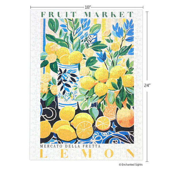 Fruit Market Lemons 500 Piece Puzzle