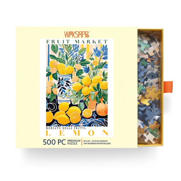 Fruit Market Lemons 500 Piece Puzzle
