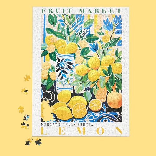 Fruit Market Lemons 500 Piece Puzzle