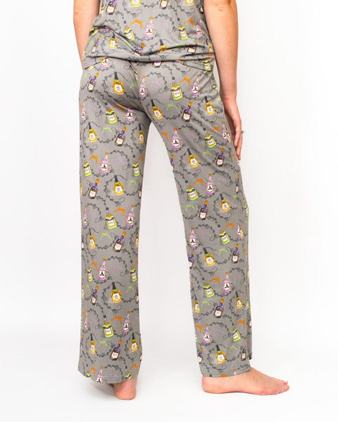 Witches Brew Short Sleeve Button Up Sleep Shirt & Pants Set