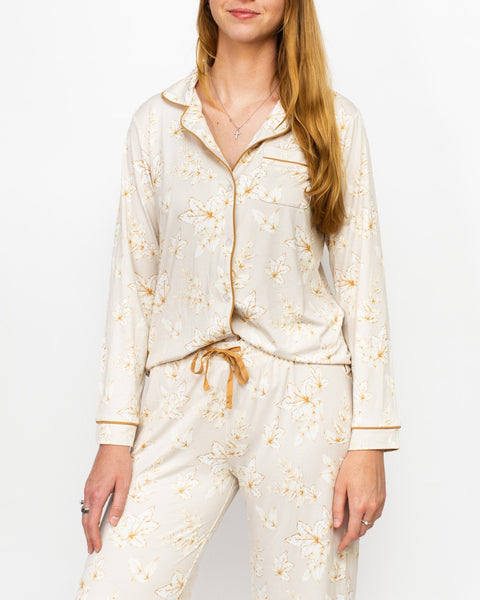 Harvest Toile Long Sleeve Button Up & Pants Set