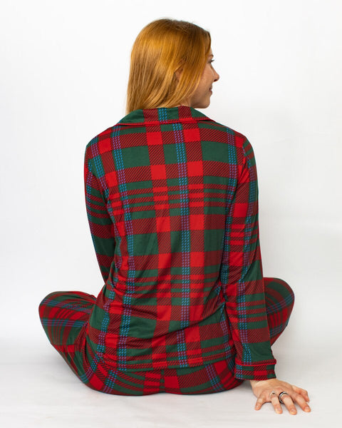 Telluride Plaid Long Sleeve Button Up Sleep Shirt