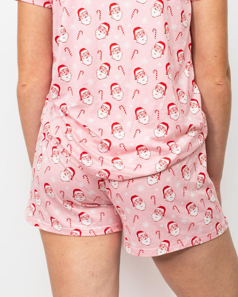 Candy Cane Cutie Button Up Short Sleeve Shirt/Shorts Set