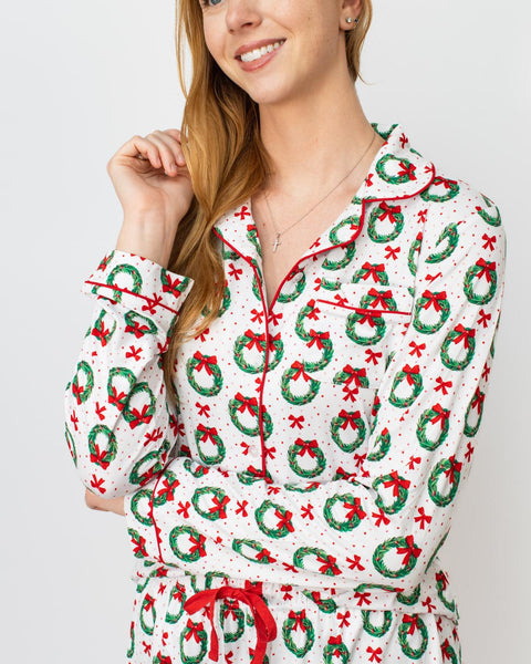 Clara Wreath Pajama Set