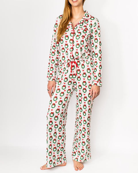 Clara Wreath Pajama Set