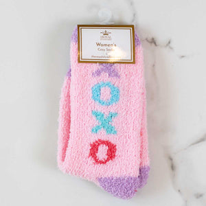XOXO Fuzzy Socks