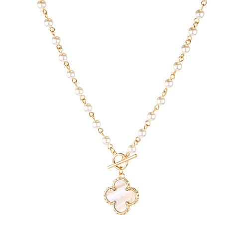 Provence clover necklace