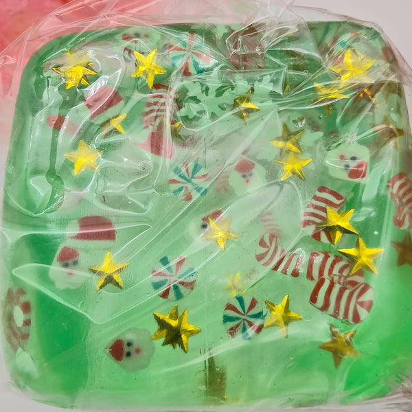 Christmas Confetti Cube Squeeze Toy –Maltose Sensory Squishy