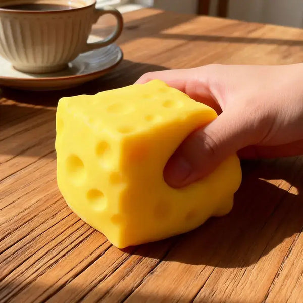 Cheese Squishy Fidget Toy for Stress Relief (2 options)