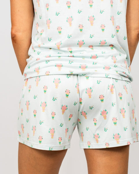 Love Blooms Here women's pajama set