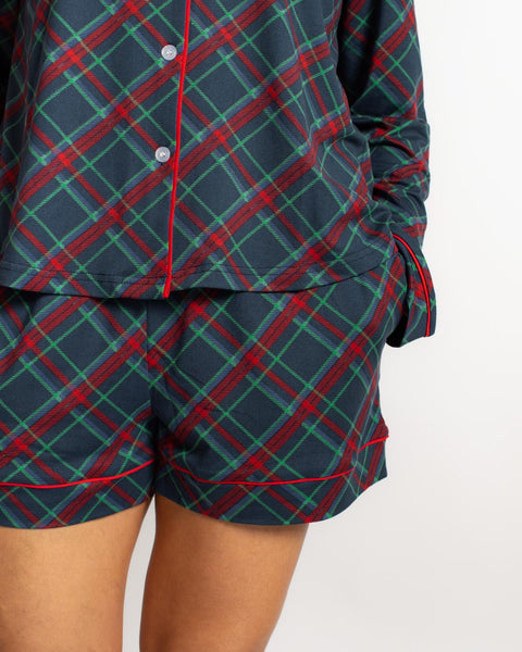 Layton Plaid Sleep Shorts