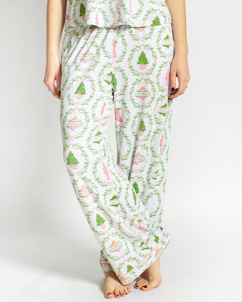 Nutcracker Trellis Short Sleeve PJ Pants Set