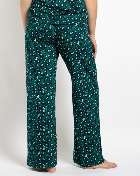 Whitney Short Sleeve Button Up Sleep Shirt & Pants Set