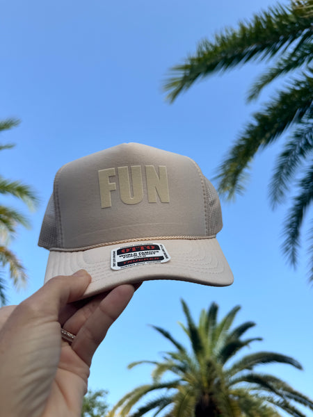 FUN FUNNER FUNNEST trucker hat