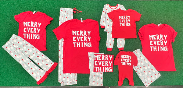 Merry Every Thing- family holiday pajamas