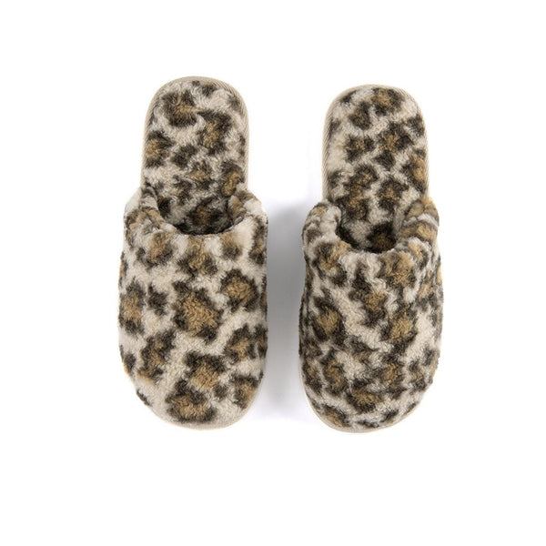 Shiraleah Avignon Leopard Print Sherpa Slippers