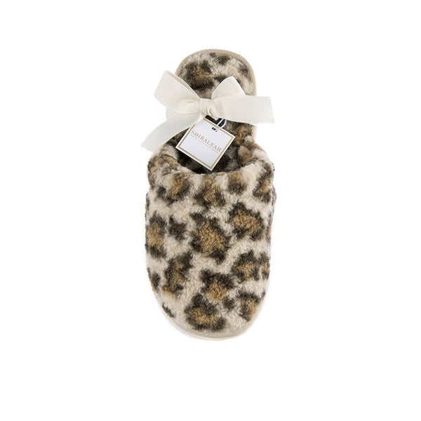 Shiraleah Avignon Leopard Print Sherpa Slippers