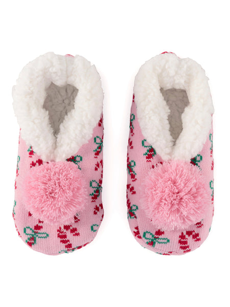Shiraleah Arya Candy Cane Slippers