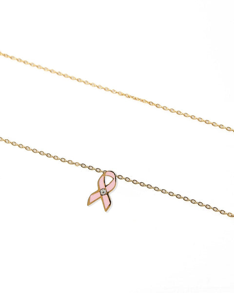 Necklace - Breast Cancer Ribbon