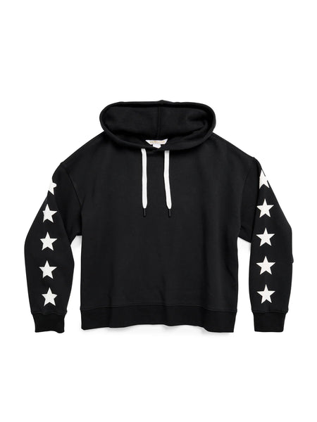 Star Sleeve Relaxed Hoodie