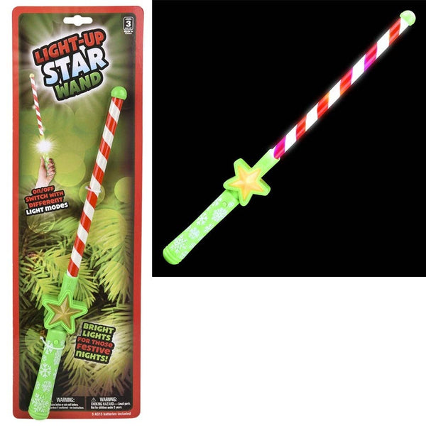 16" LIGHT-UP CHRISTMAS THEME WAND