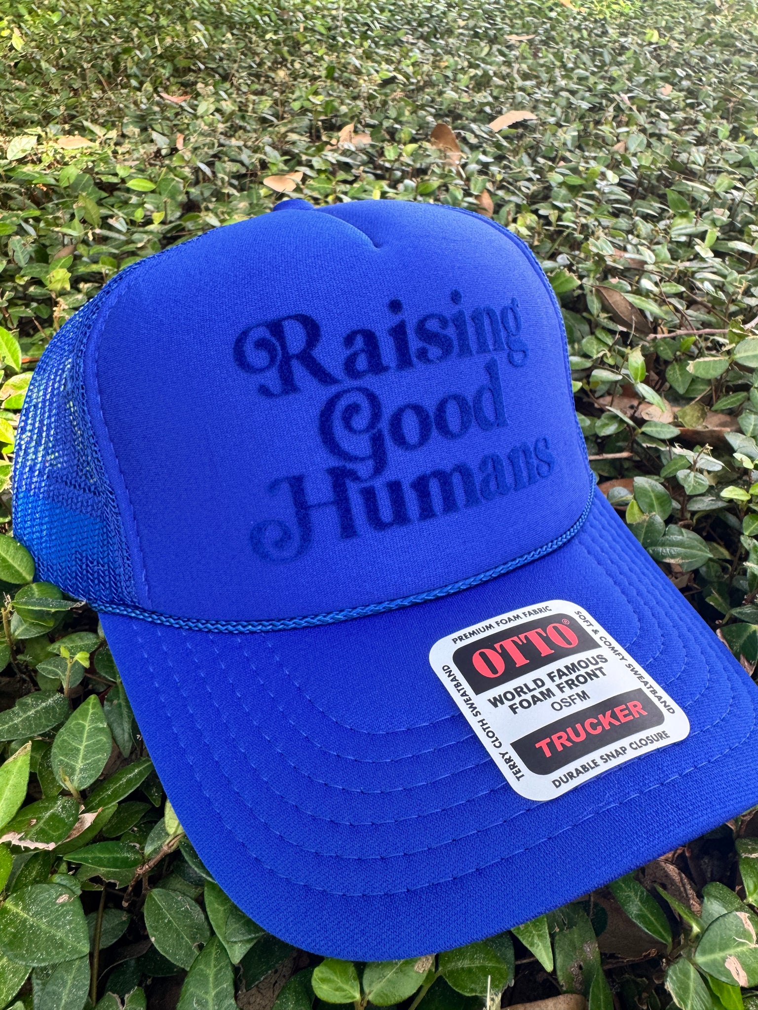 Raising Good Humans trucker hat