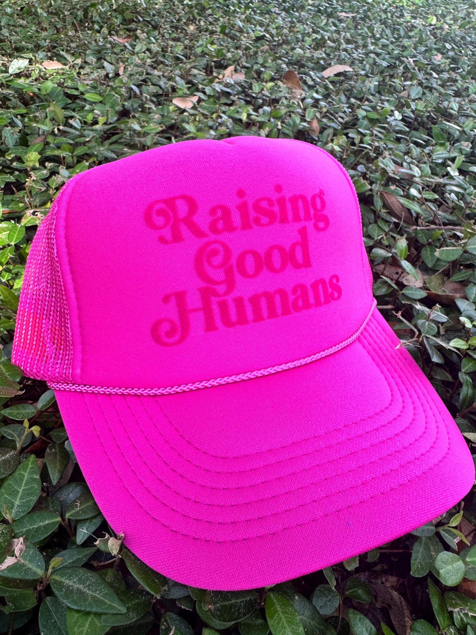 Raising Good Humans trucker hat