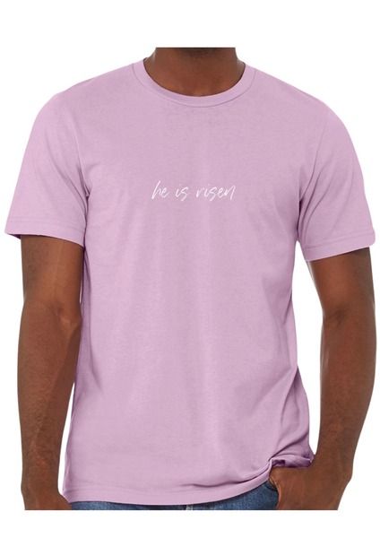 He is risen unisex adult tee