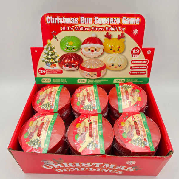 2.5" 3pc Christmas Maltose Dumpling Squishy