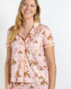 Howdy Hunny Short Sleeve Button Up Sleep Shirt & Shorts Set